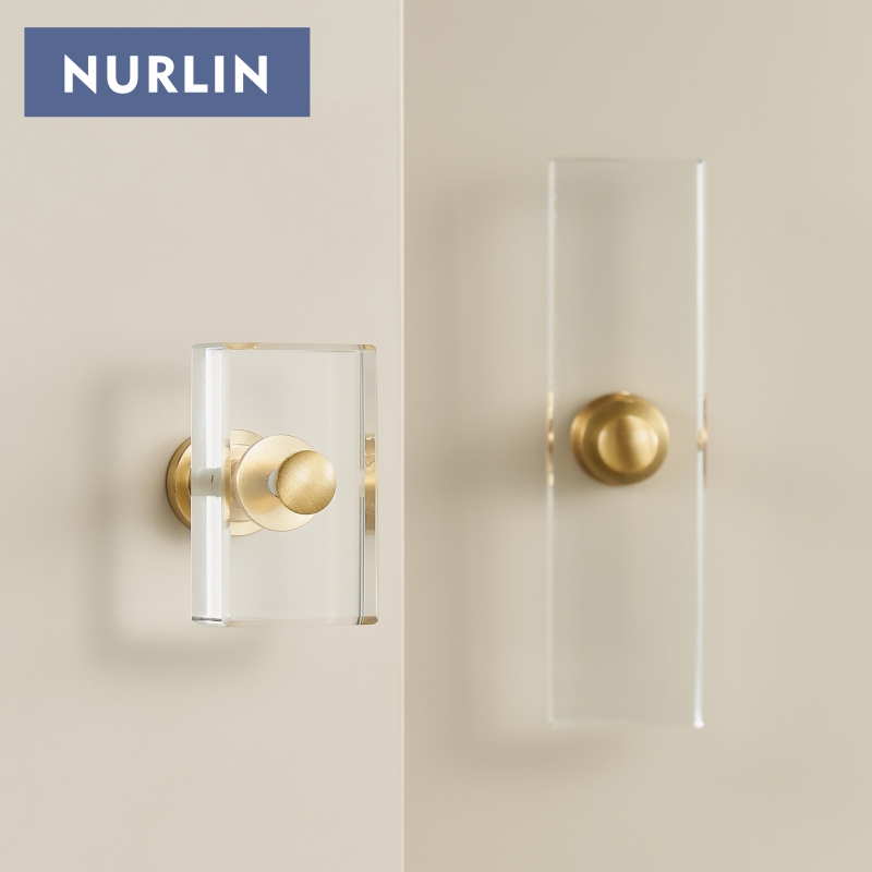 Furniture Hardware Restoration - Nurlin latón acrílico gabinete cajón armario