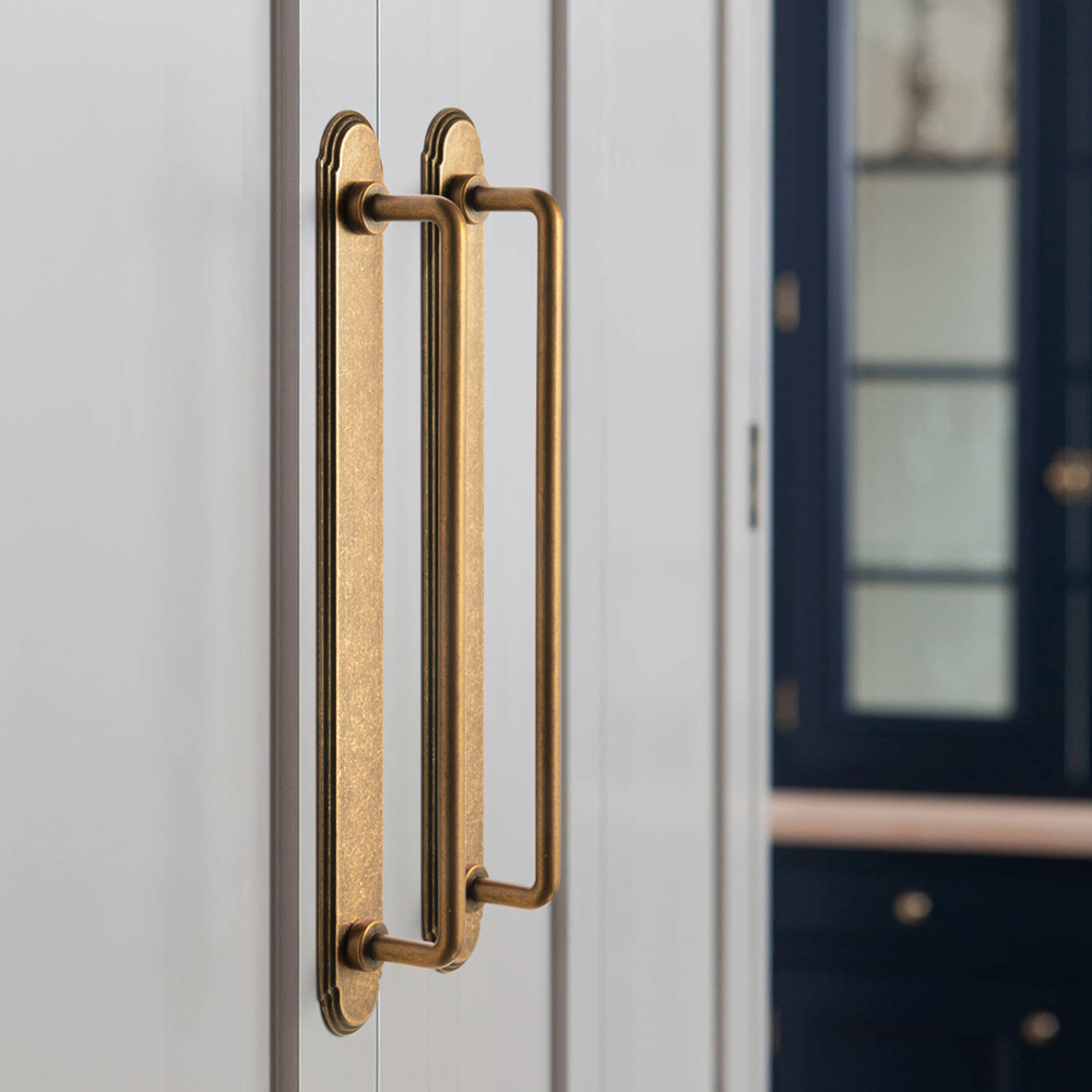 Furniture Hardware With Backplate - Goo-Ki-tiradores de barra de gabinete de