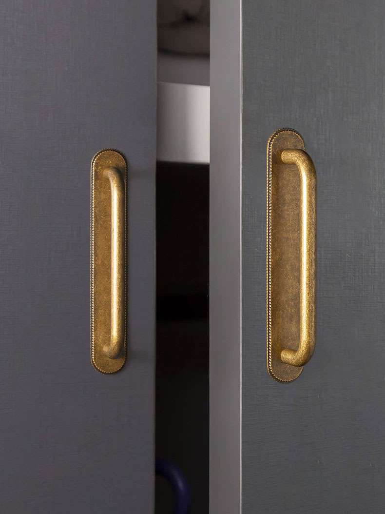 Furniture Hardware With Backplate - Tiradores de Gabinete Vintage con Placa