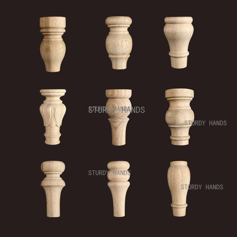 Patas Redondas de Madera Maciz - Furniture Hardware For Legs reseña y precio
