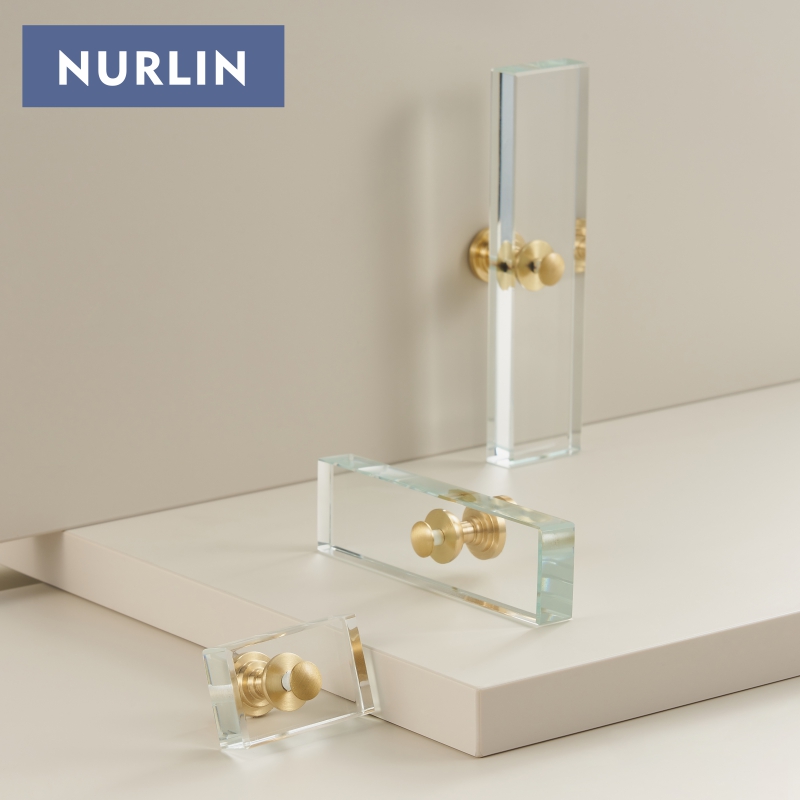 Nurlin latón acrílico gabinete - Furniture Hardware Restoration reseña y precio