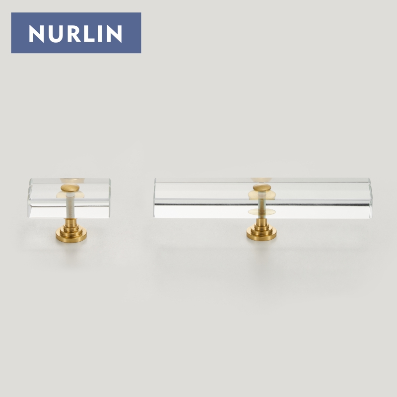 Nurlin latón acrílico gabinete - Furniture Hardware Restoration reseña y precio