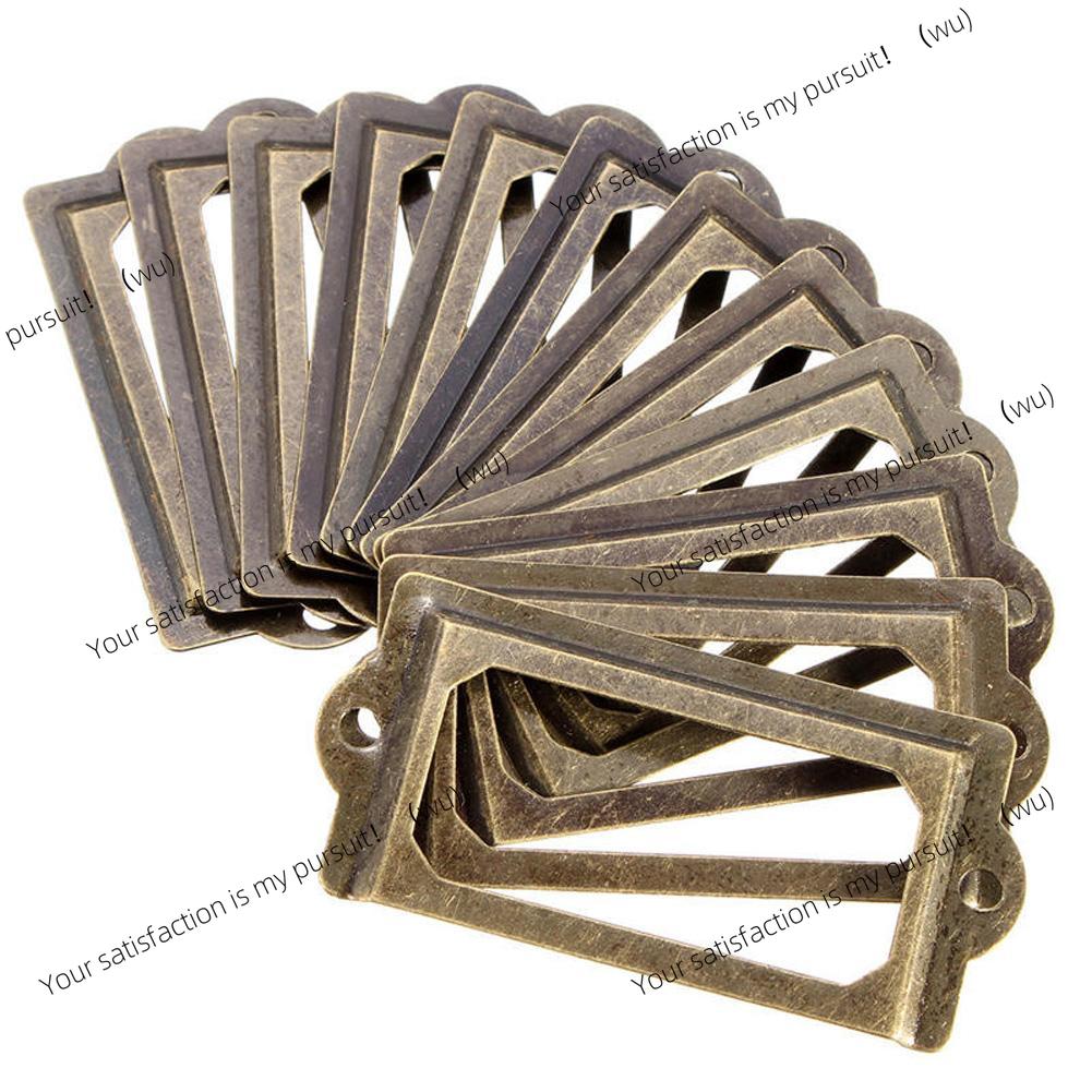 12 Uds. De etiquetas de metal  - Furniture Hardware Business reseña y precio