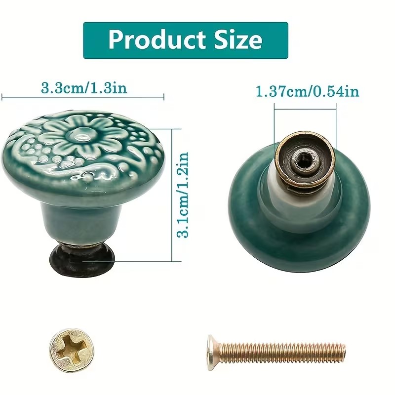 12 perillas de cerámica para g - Furniture Hardware Supplies reseña y precio