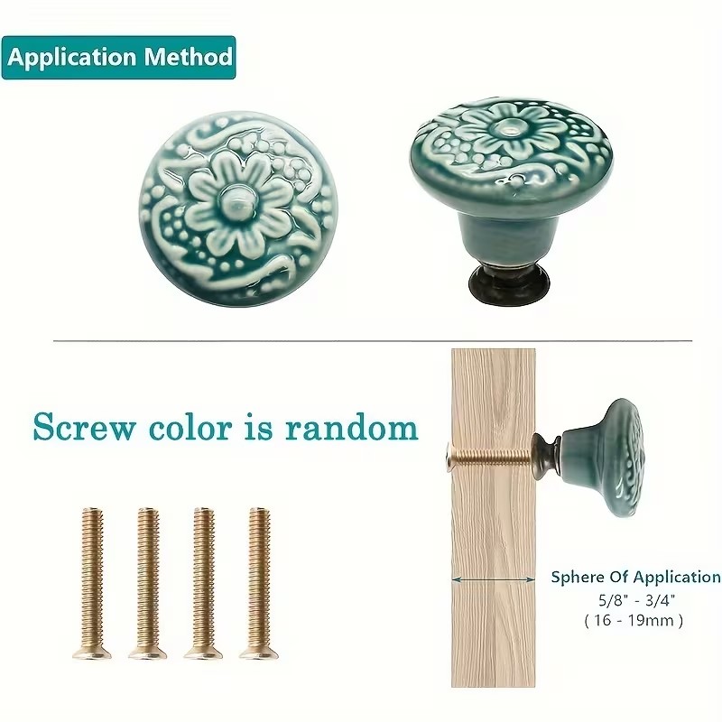 12 perillas de cerámica para g - Furniture Hardware Supplies reseña y precio