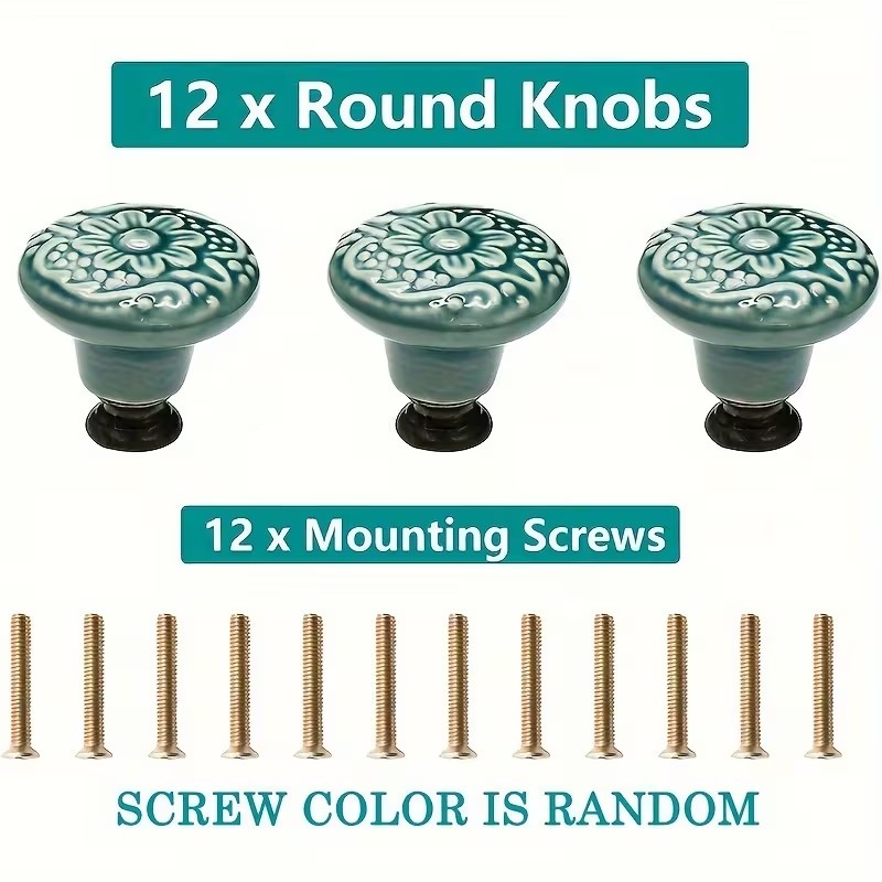 12 perillas de cerámica para g - Furniture Hardware Supplies reseña y precio