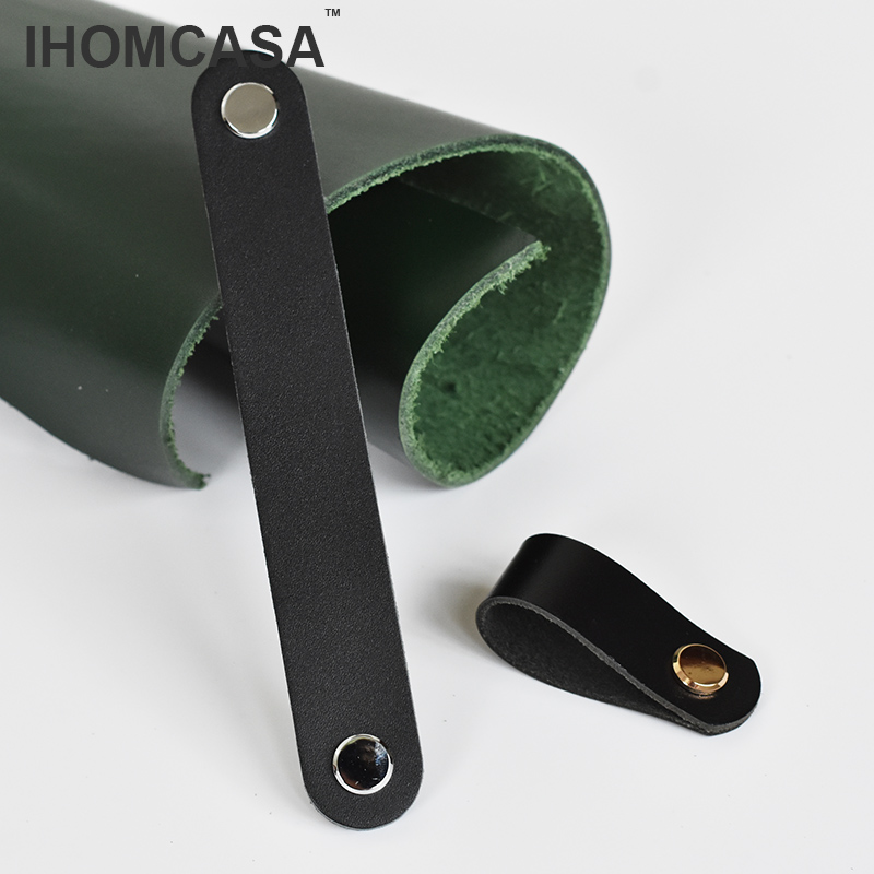 IHOMCASA-perillas de cuero neg - Restoration Hardware Furniture Used reseña y precio