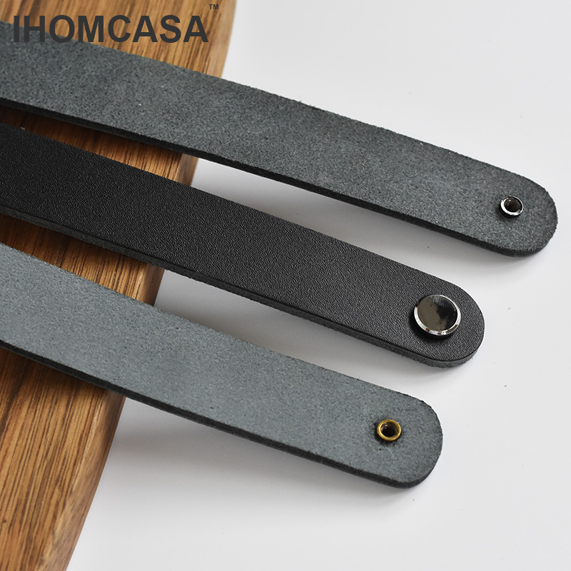 IHOMCASA-perillas de cuero neg - Restoration Hardware Furniture Used reseña y precio