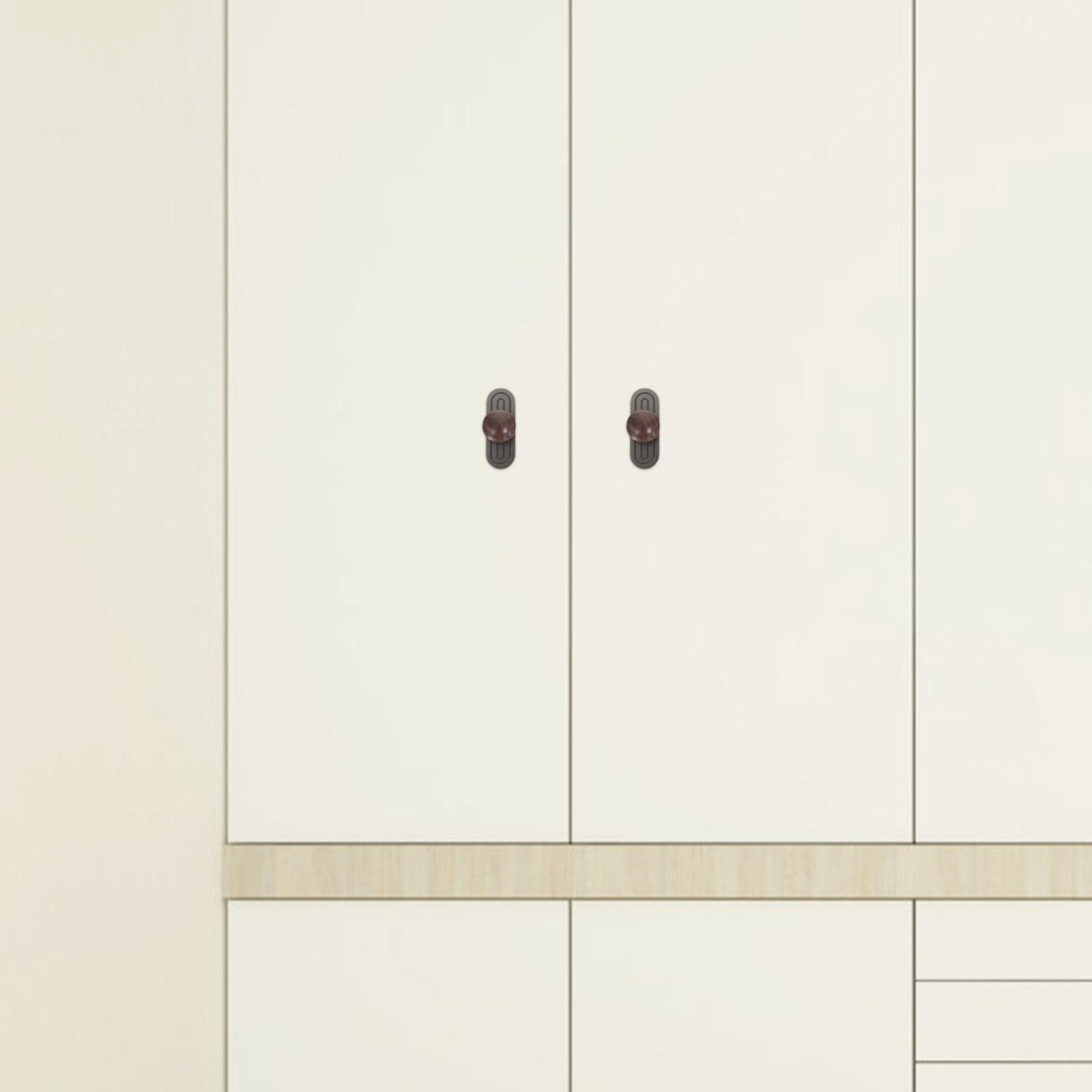 2 piezas de tiradores de aleac - Furniture Hardware With Backplate reseña y precio