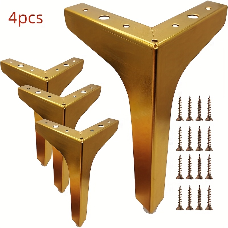 4 piezas de patas metálicas pa - Furniture Hardware For Legs reseña y precio