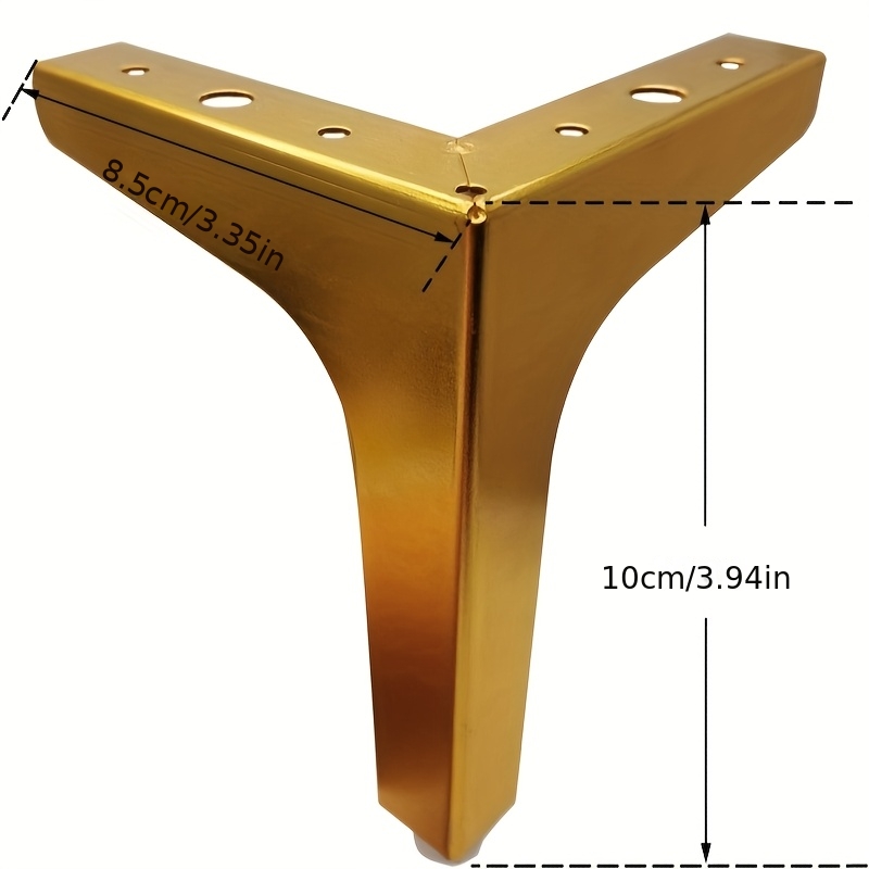 4 piezas de patas metálicas pa - Furniture Hardware For Legs reseña y precio